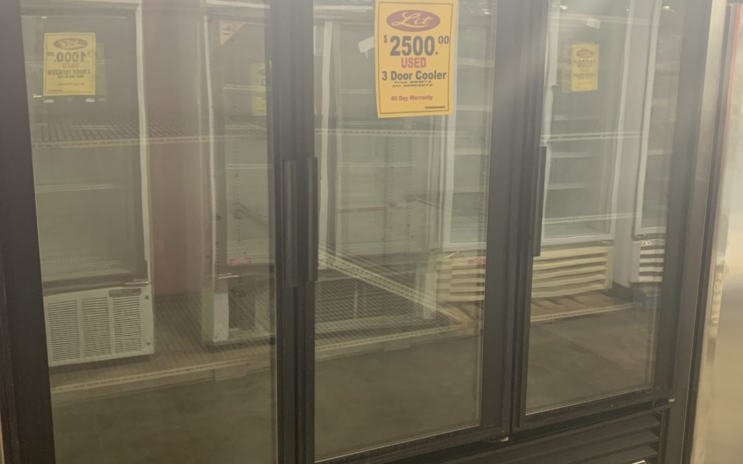 Used 3 Door Glass Refrigerator