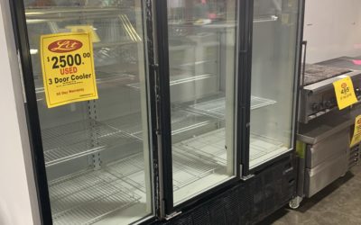 Used 3 Door Glass Refrigerator