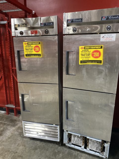 Split Freezer Refrigerator Lit Restaurant Supply