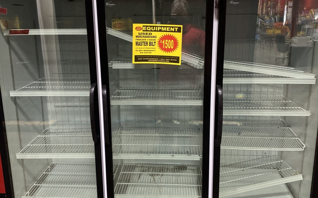 Used 3-Door Merchandising Freezer